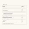 MenoMora Thrive supplement fact table with detailed ingredient list