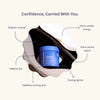 menomora embrace in handbag labelled with health benefits